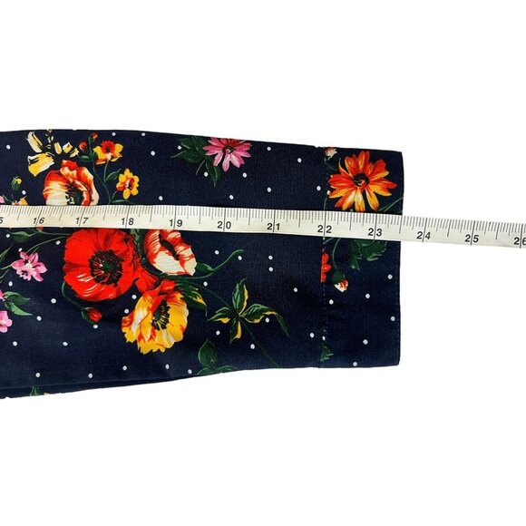 Allegra K Women's Navy Blue Polka Dot Dress - Picture 5 of 7